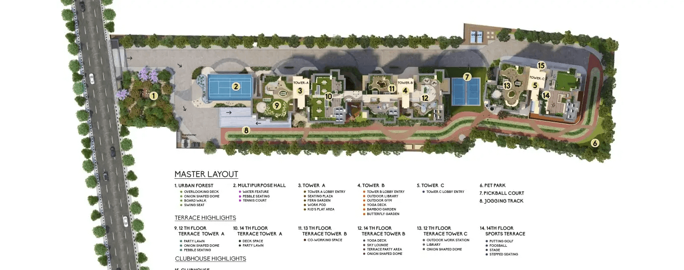 TVS Emerald Isle Of Trees Master Plan TVS Emerald Isle Of Trees Master Plan